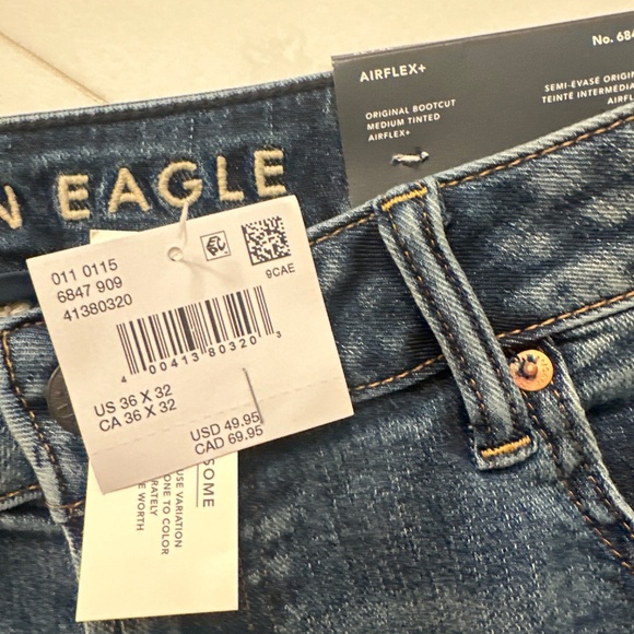 American eagle Mrs 36x32 jeans - Picture 2 of 3